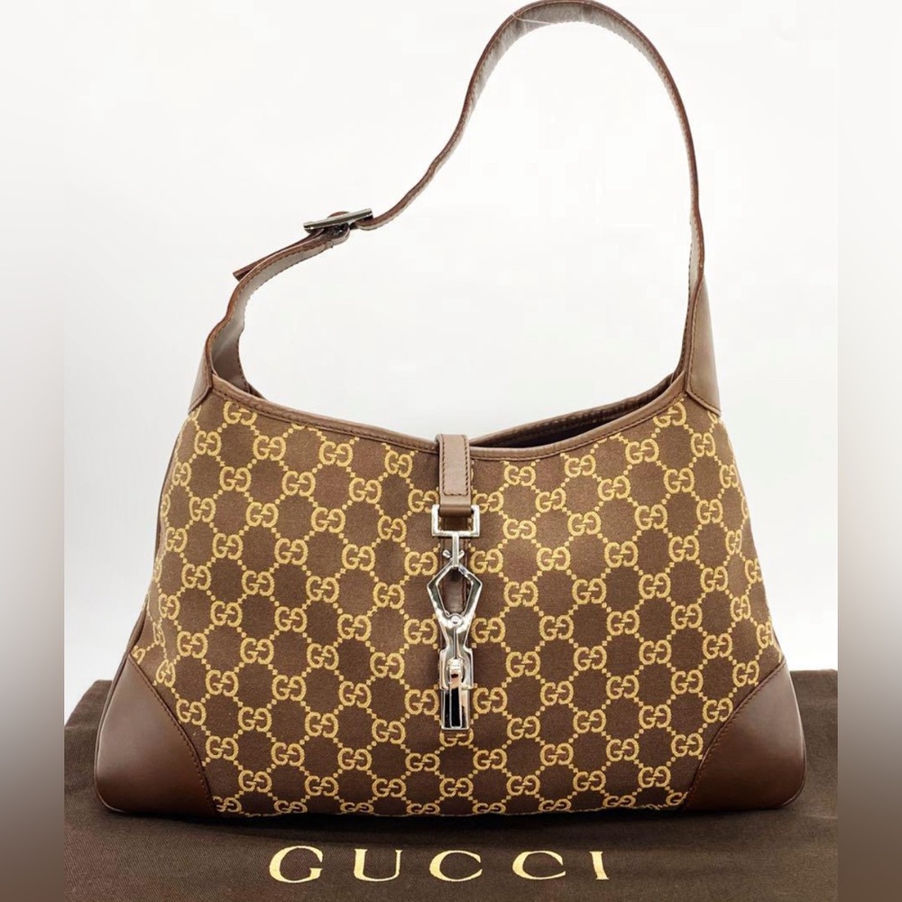 Authentic Vintage Brown Gucci Jackie